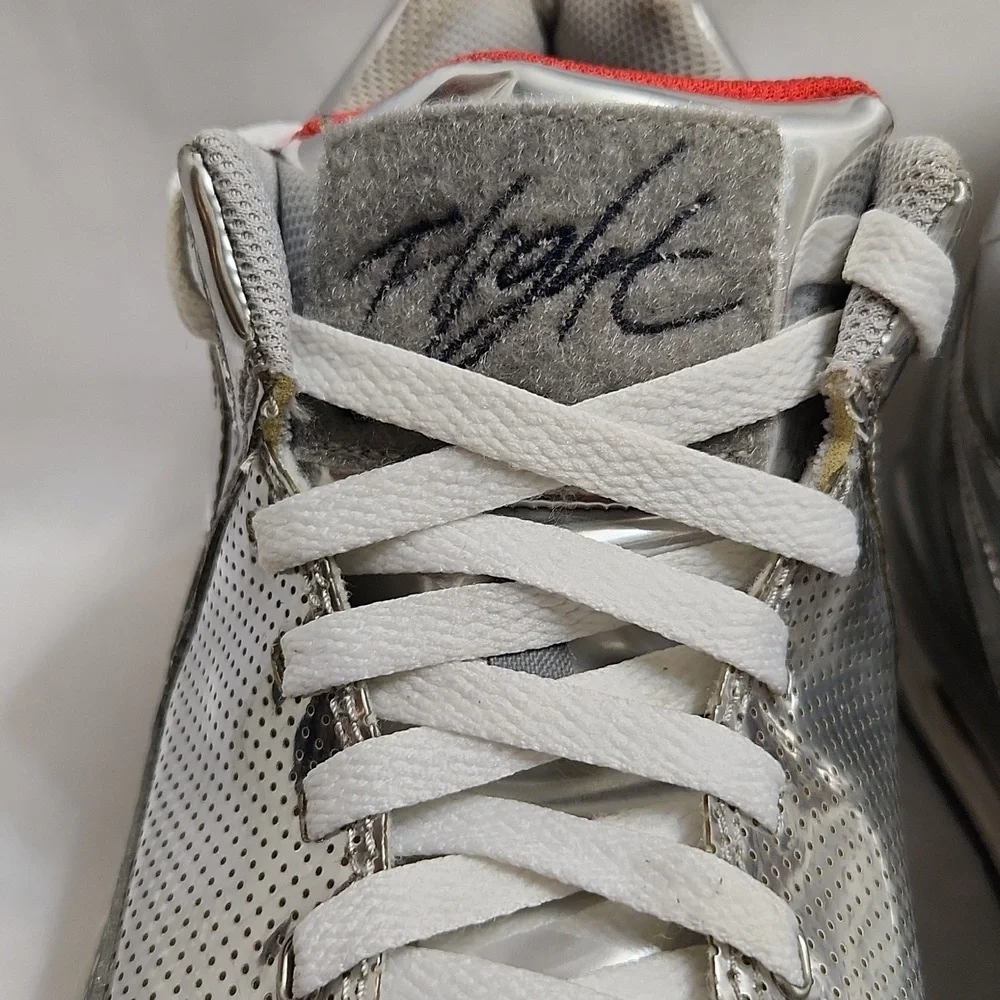 Nike Flight Squad QS Metallic Silver sneakers (mens size 10) - Picture 8 of 16